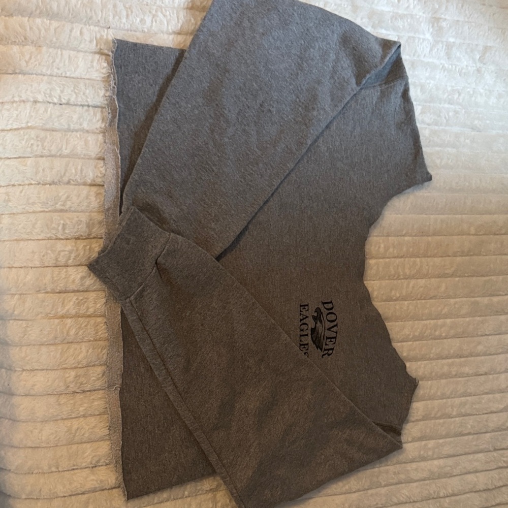 Gray Off The Shoulder Dover Eagles Sweatshirt